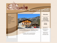 gasthausmarie.at Webseite Vorschau