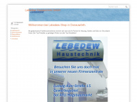 lebedew-shop.de Webseite Vorschau