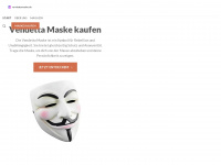 vendettamaske.de Webseite Vorschau