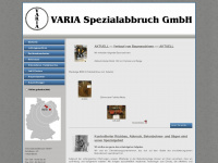 varia-germany.de Webseite Vorschau