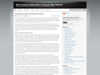 whatinvestorswant.wordpress.com Webseite Vorschau