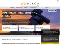 10micron.eu Webseite Vorschau
