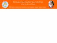 hariharanandabalashram.org Webseite Vorschau