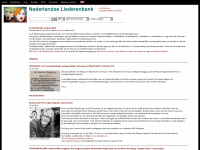 liederenbank.nl Webseite Vorschau