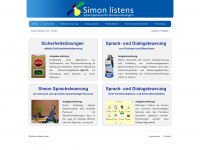 simon-listens.com Webseite Vorschau
