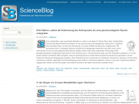 scienceblog.at Webseite Vorschau