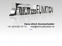 formundfunktion.ch Webseite Vorschau