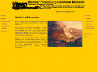 westernforschungszentrum.de Webseite Vorschau