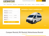 campermanaustralia.com Webseite Vorschau