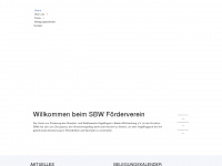 sbw-foerderverein.de Webseite Vorschau