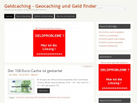 geldcaching.com Webseite Vorschau
