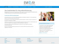 emfit.ch Webseite Vorschau