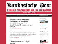 kaukasische-post.com Webseite Vorschau