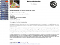 balloonmolecules.com Webseite Vorschau