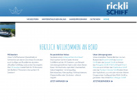 rickli-schiff.ch Webseite Vorschau