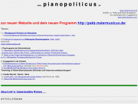 pianopoliticus.de Webseite Vorschau
