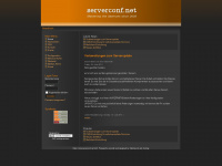 serverconf.net Webseite Vorschau