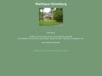 waldhaus-huenenburg.de Webseite Vorschau