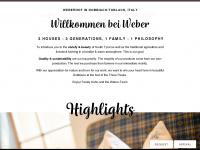 weberhof.it Webseite Vorschau