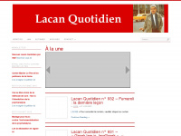 lacanquotidien.fr Webseite Vorschau