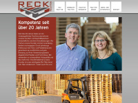 reck-paletten.de Webseite Vorschau