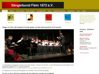 saengerbund-flein.de Webseite Vorschau