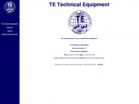 te-technical-equipment.de Webseite Vorschau