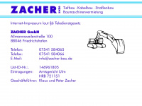 zacher-bau.de Webseite Vorschau