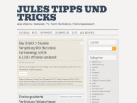 julestricks.wordpress.com Webseite Vorschau