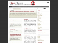 philsphilos.de Webseite Vorschau