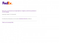 fedex.com Webseite Vorschau