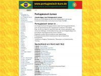 portugiesisch-kurs.de Webseite Vorschau