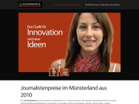 journalistenpreis-muensterland-2010.de Webseite Vorschau