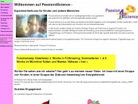 passion4science.de Webseite Vorschau