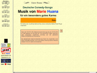 marie-huana.com Webseite Vorschau