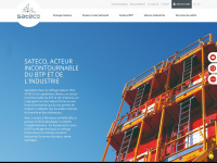 sateco.fr Webseite Vorschau