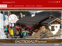 sautrog-alm.at Webseite Vorschau