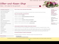silber-und-rosen-shop.de Webseite Vorschau