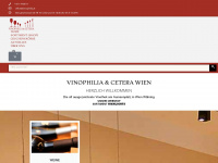 vinophilia.at Webseite Vorschau