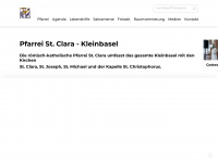 st-clara.ch Webseite Vorschau