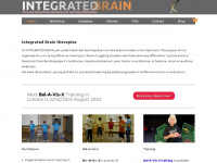 integratedbrain.co.uk Webseite Vorschau