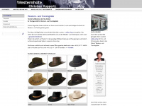westernhuete.com Webseite Vorschau