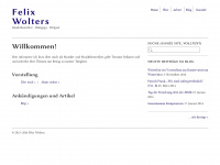 felix-wolters.com Webseite Vorschau