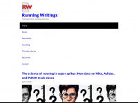 runningwritings.com Webseite Vorschau
