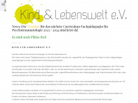 kindundlebenswelt.de Webseite Vorschau