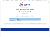 w-soft.ch Webseite Vorschau