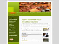 rechtsanwalt-lenders.de Webseite Vorschau