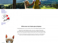 salzburgland-alpakas.at Webseite Vorschau