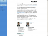 plansoft.ch Webseite Vorschau