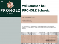 proholzschweiz.ch Webseite Vorschau